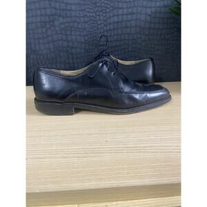Salvatore Ferragamo Shoes Men's Size 10.5 Black Leather "Lavorazione Originale"
